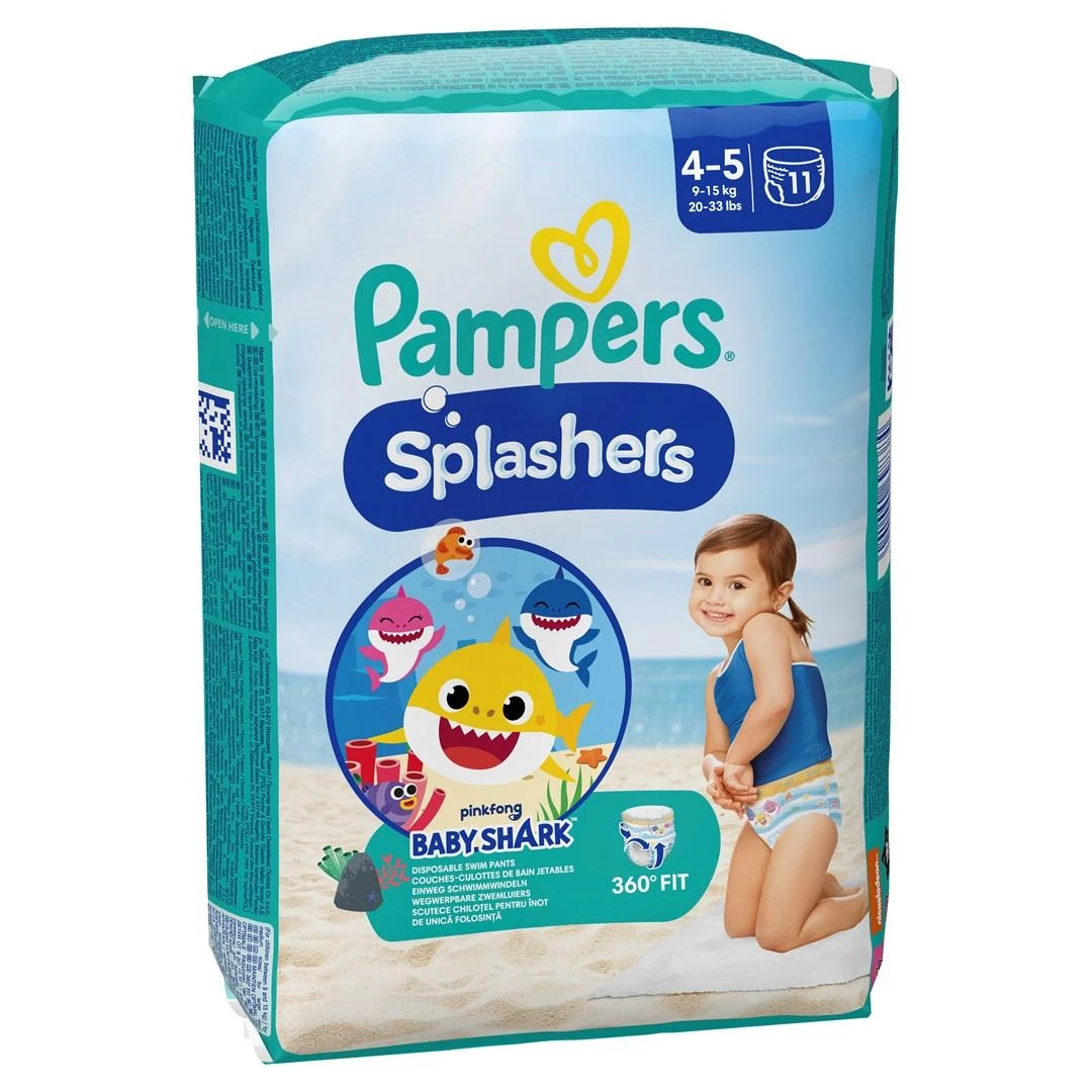 Sauskelnės PAMPERS Pants Splashers, 4 dydis 9 - 15 kg, 11 vnt.