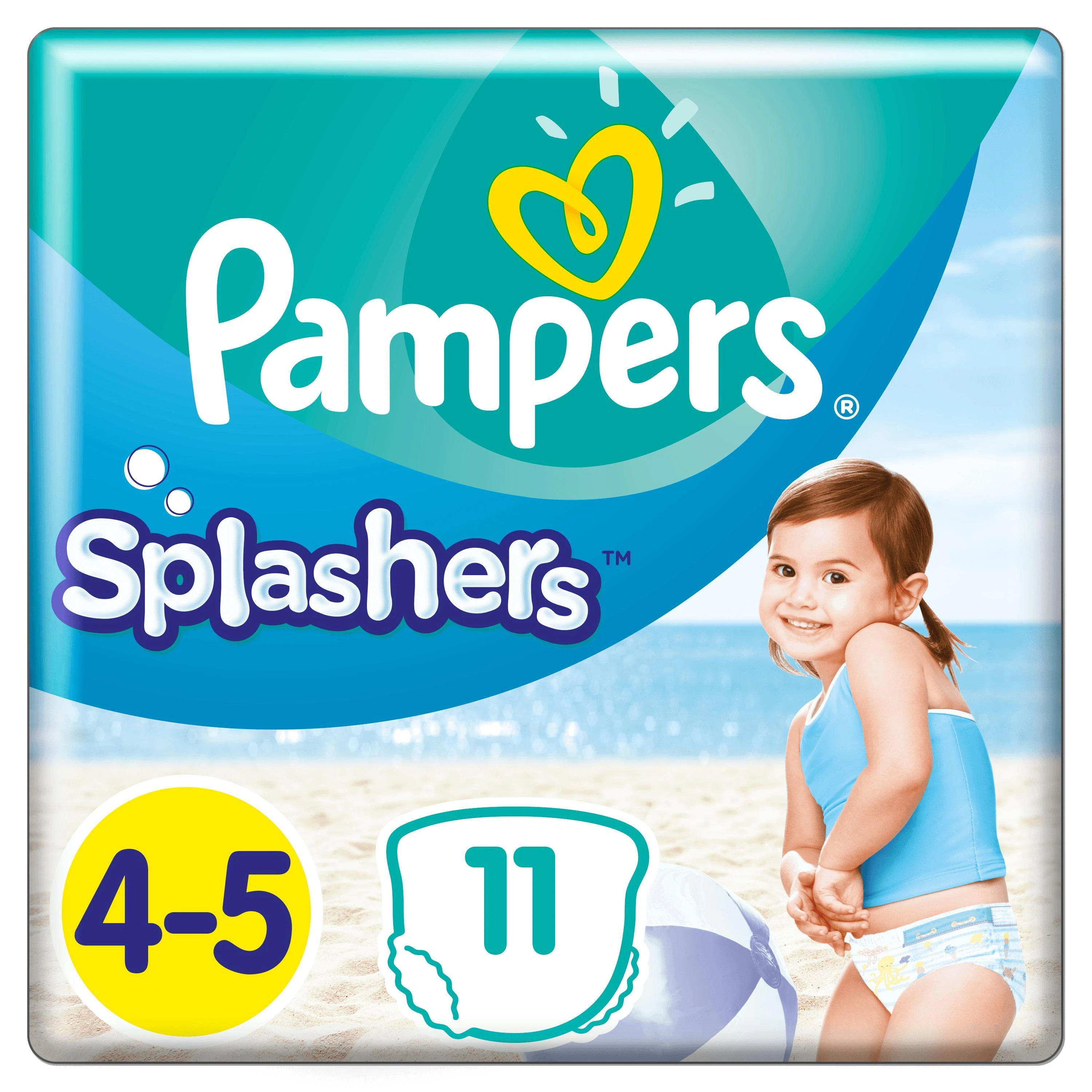 Sauskelnės PAMPERS Pants Splashers, 4 dydis 9 - 15 kg, 11 vnt.