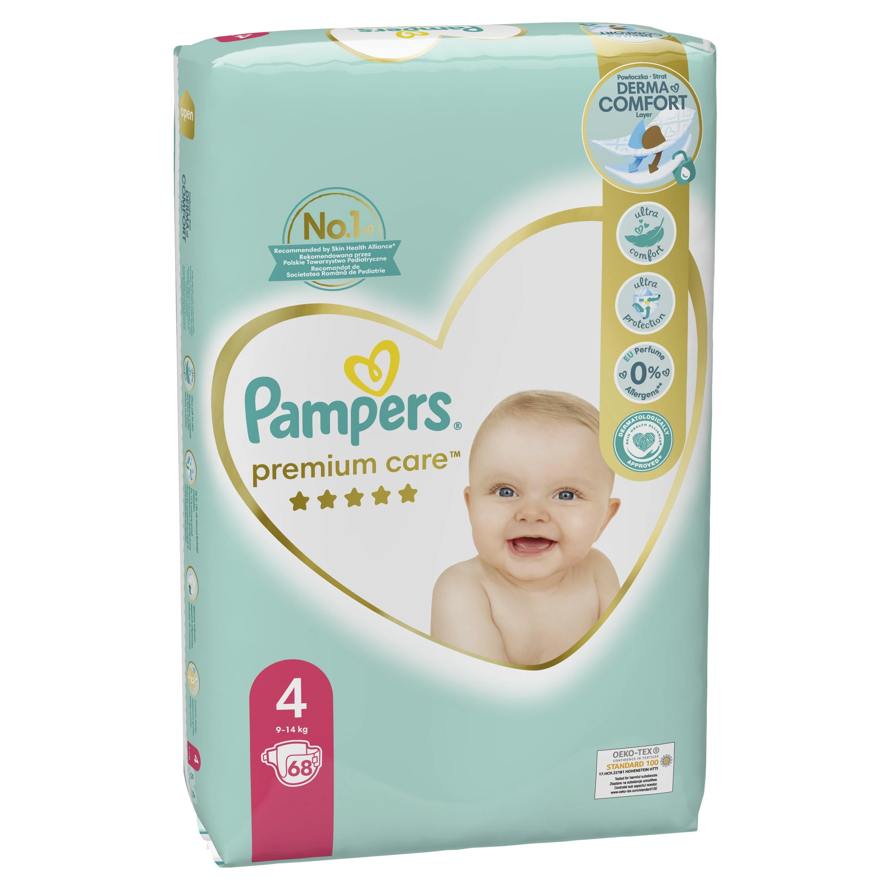 Pampers Premium Care Tape Sauskelnės, 4 Dydis, 68 vnt.
