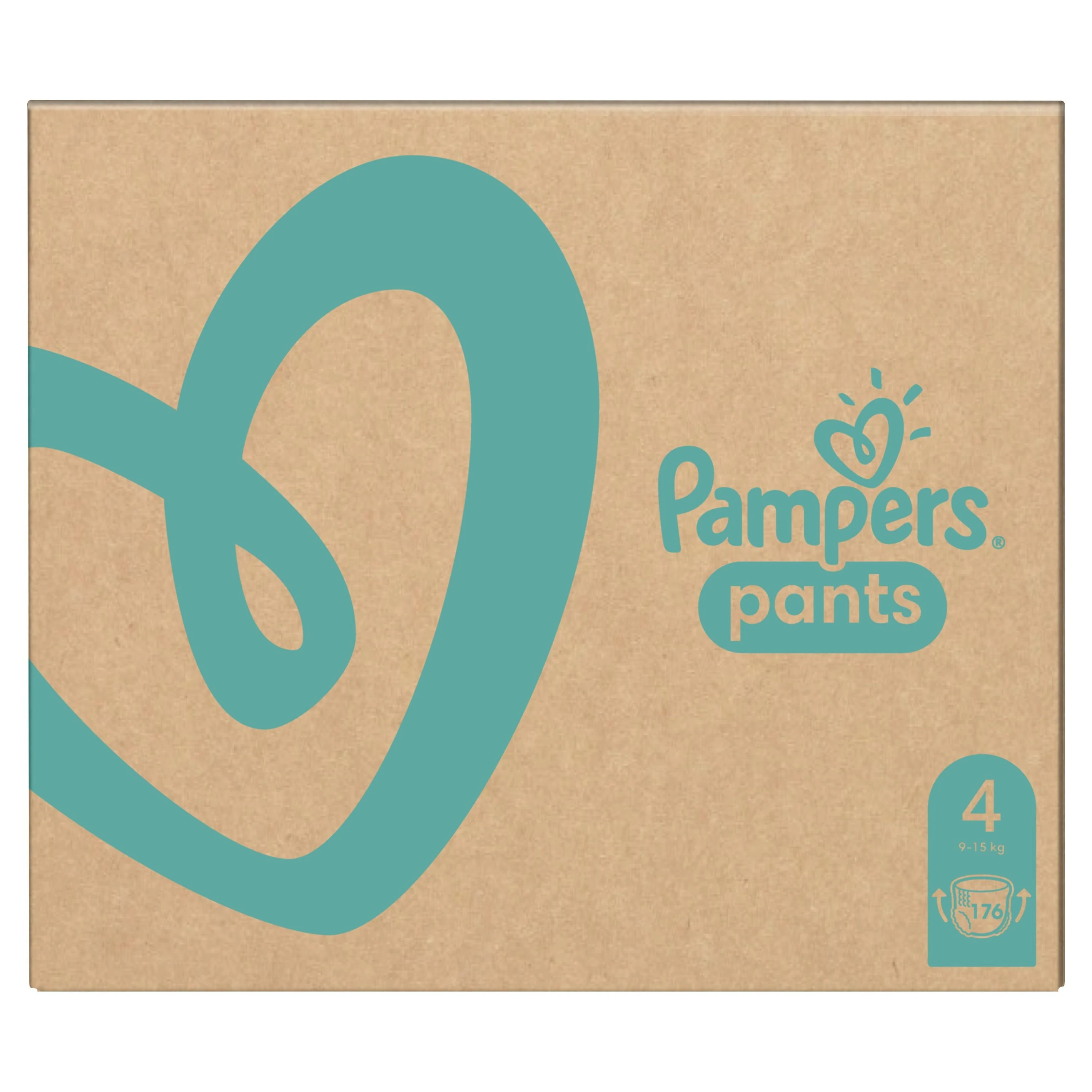 Sauskelnės-kelnaitės Pampers Pants, 4 Dydis, 9–15kg, 176 vnt.