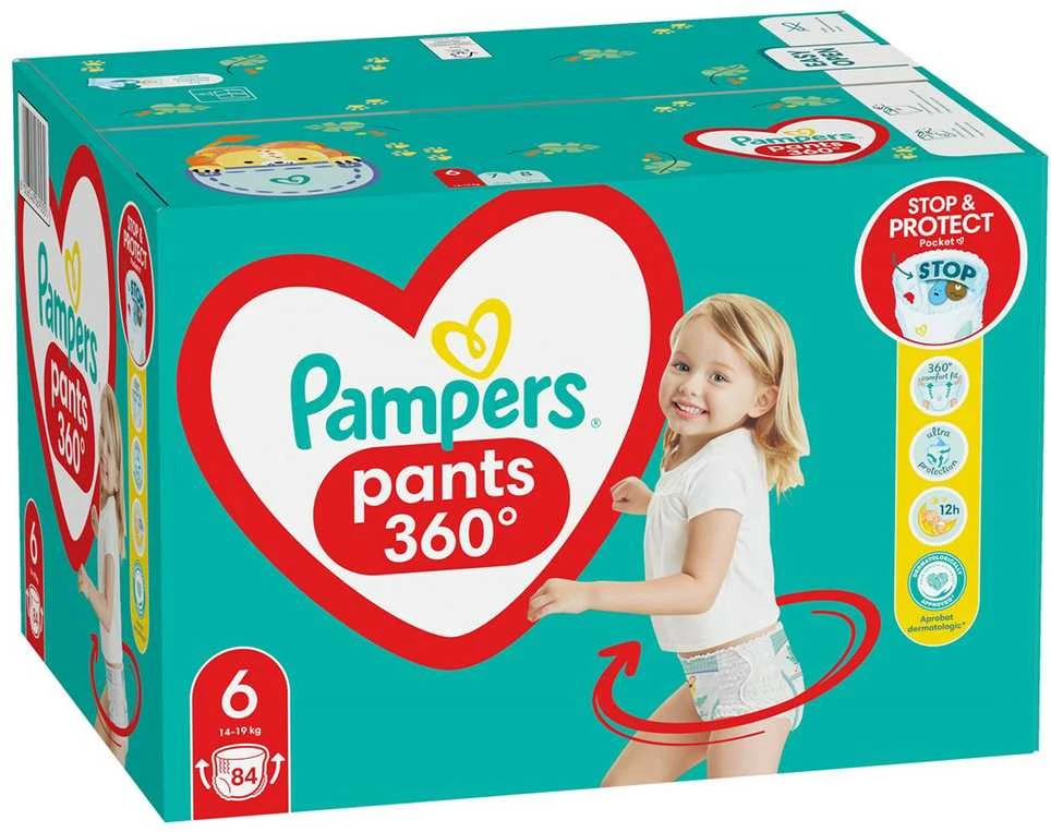 Sauskelnės - kelnaitės Pampers Pants 6 Dydis, 15kg+, 84vnt.