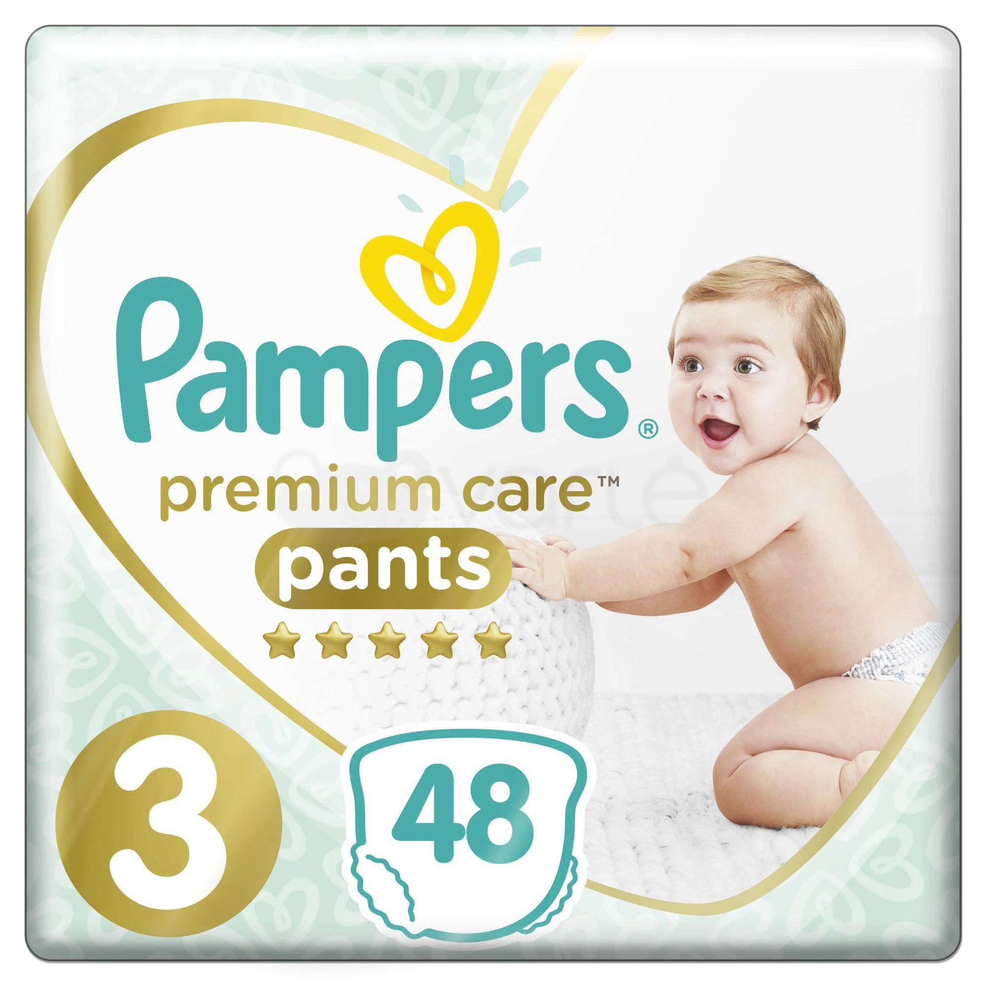 Sauskelnės-kelnaitės PAMPERS Premium Pants, Value Pack, 3 dydis, 48 vnt.