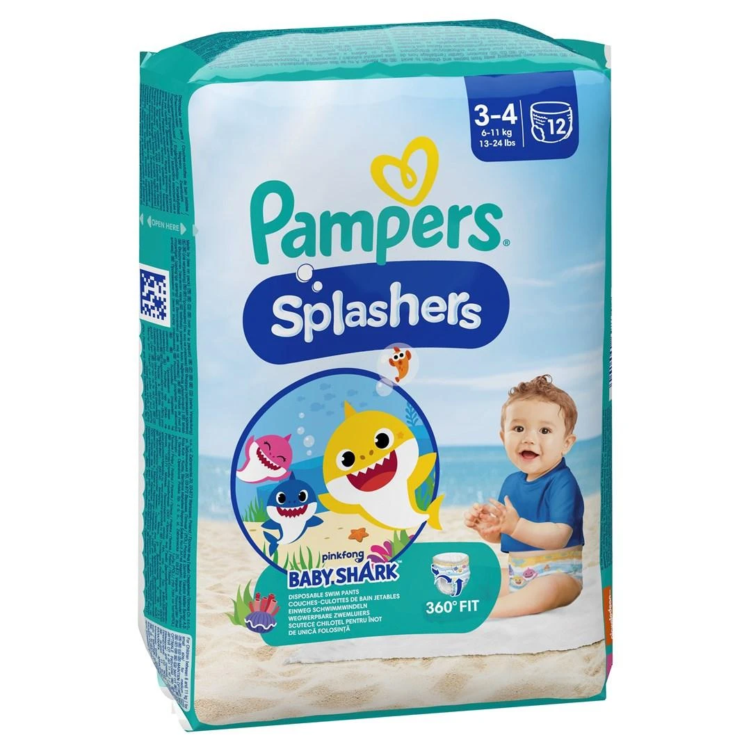 Sauskelnės-Kelnaitės PAMPERS Pants Splashers, 3 dydis 6 - 11 kg, 12 vnt.