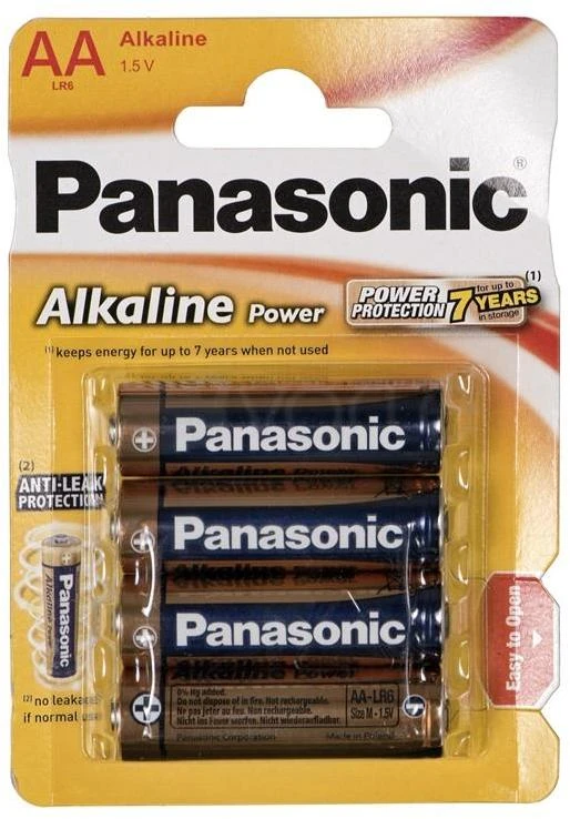 Panasonic AA Alkaline baterijų pakuotė (4 vnt.)