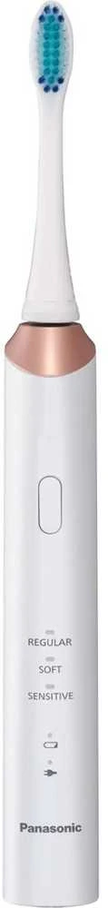 Panasonic | Sonic Elektrinis dantų šepetėlis | EW-DC12-W503 | Įkraunamas | Suaugusiems | Šepetėlių skaičius galvutės įeina 1 | Number of teeth brushing modes 3 | Sonic technology | Golden Baltas