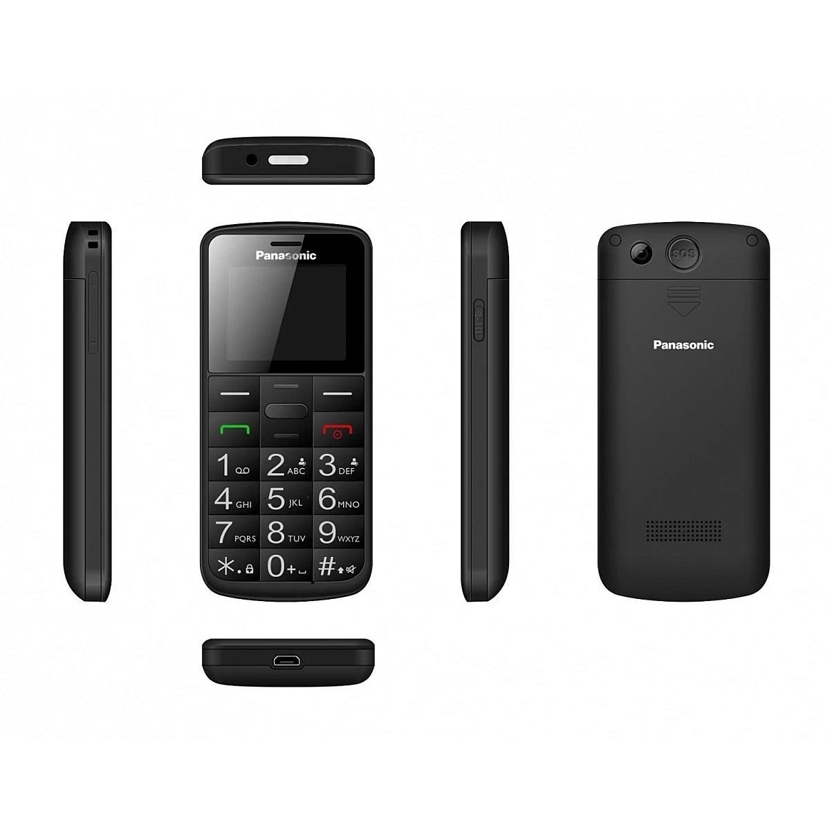 Senjorų telefonas Panasonic KX-TU110EXB (juodas)