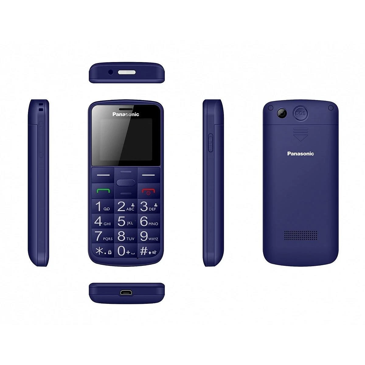 Senjorų telefonas Panasonic KX-TU110EXC (mėlynas)