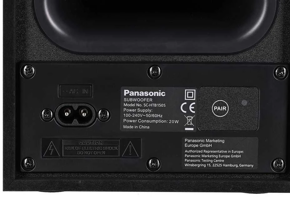 Namų kino sistema GARSO BARAS 2.1/SC-HTB150EGK PANASONIC