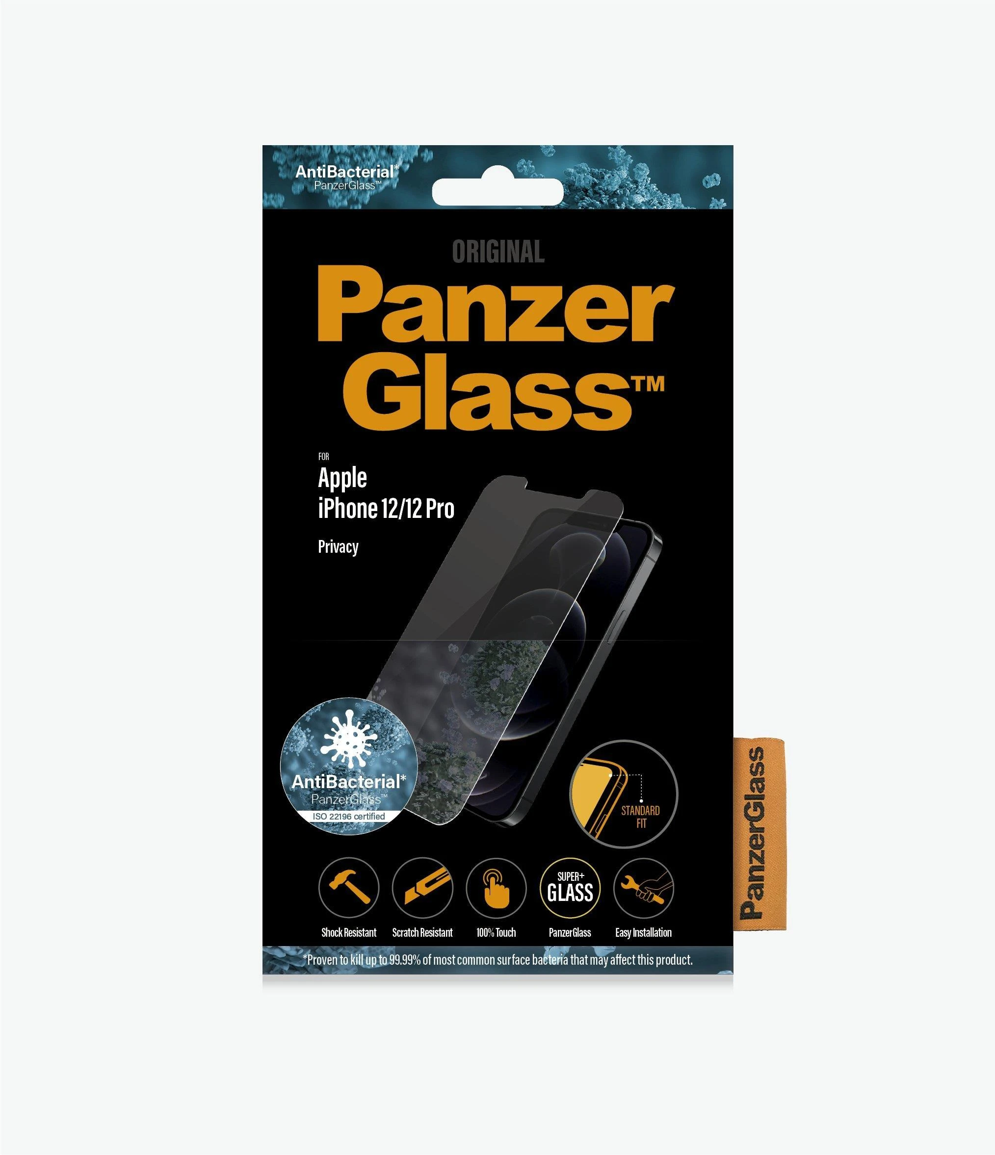 Panzer Glass PanzerGlass | Apple | Skirta iPhone 12/12 Pro | Grūdintas stiklas | Skaidrus | Privatumo stiklas