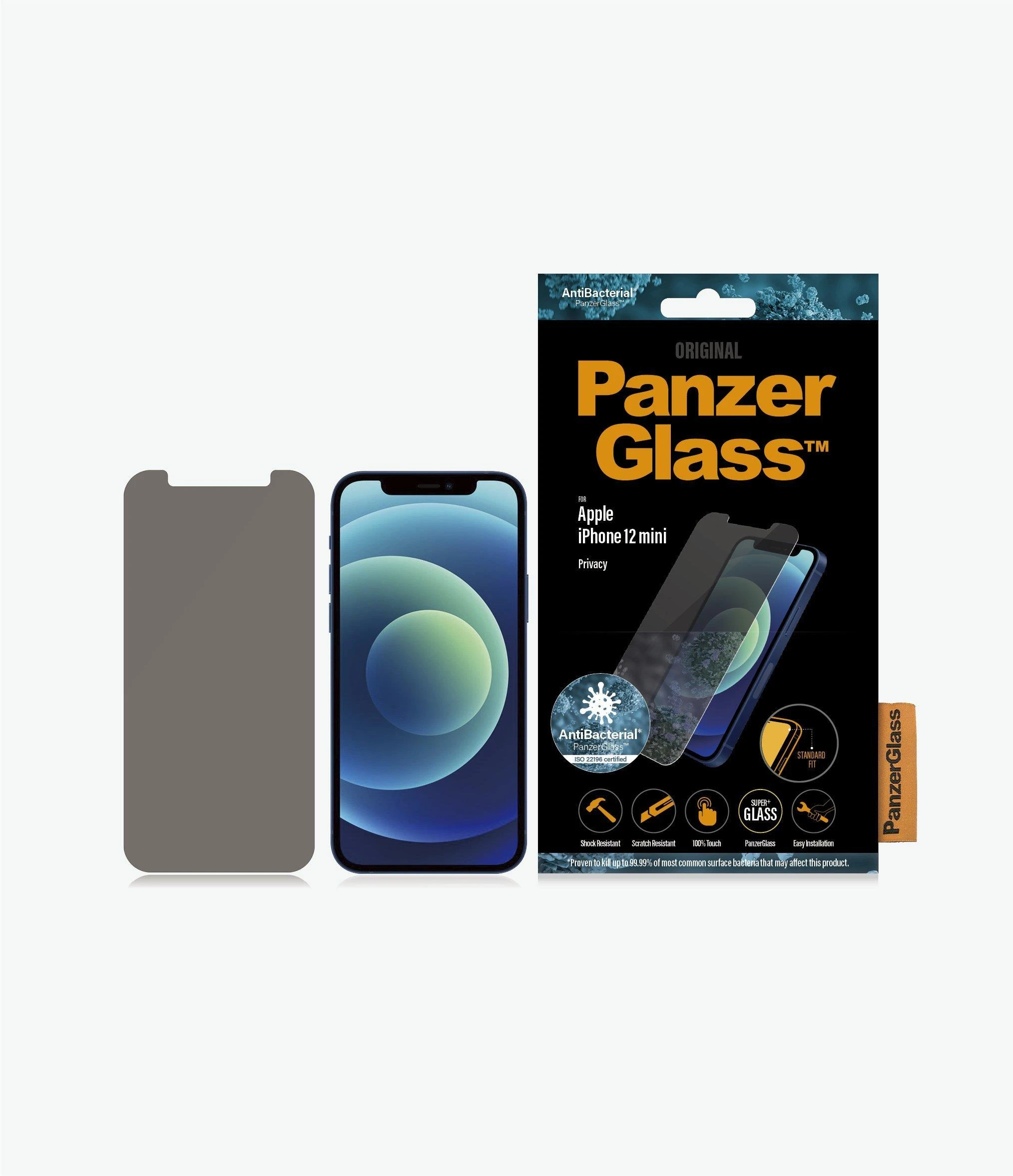 Panzer Glass PanzerGlass | Apple | Skirta iPhone 12 Mini | Grūdintas stiklas | Skaidrus | Privatumo stiklas