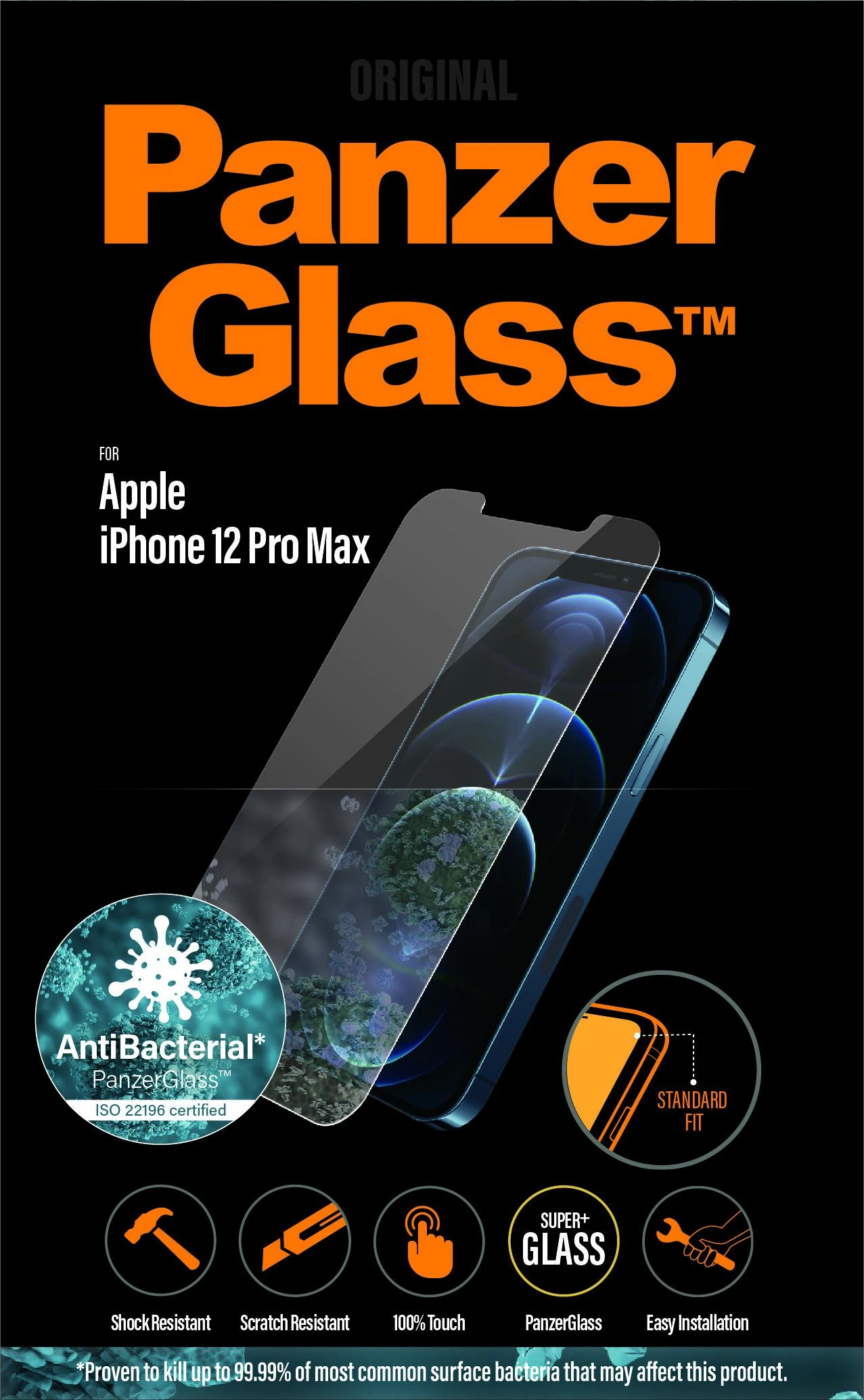 Panzer Glass PanzerGlass | Apple | Skirta iPhone 12 Pro Max | Stiklas | Skaidrus | Skaidri ekrano apsauga