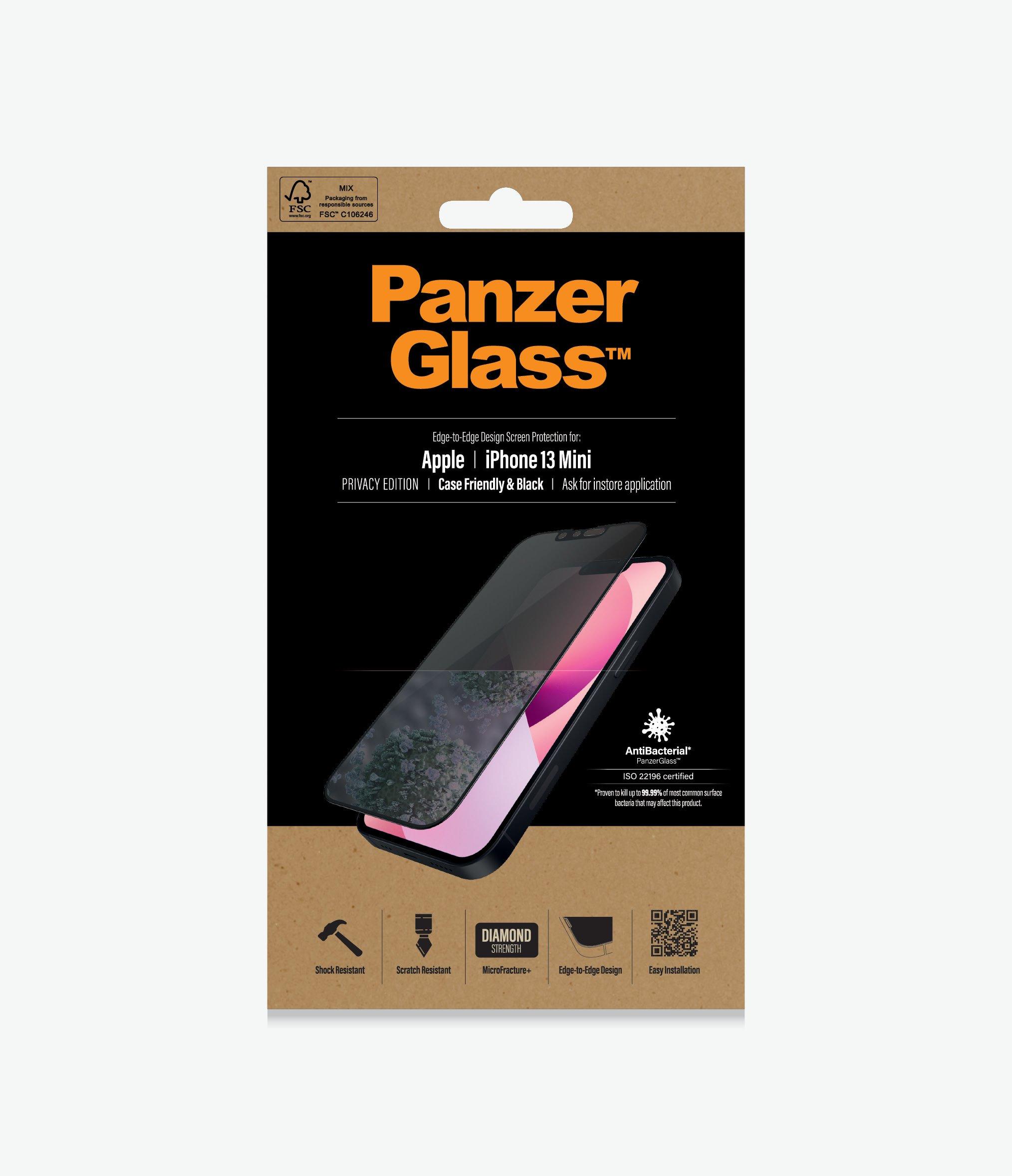 Panzer Glass PanzerGlass™ Privatumo ekrano apsauga Apple iPhone 13 Mini | Nuo krašto iki krašto