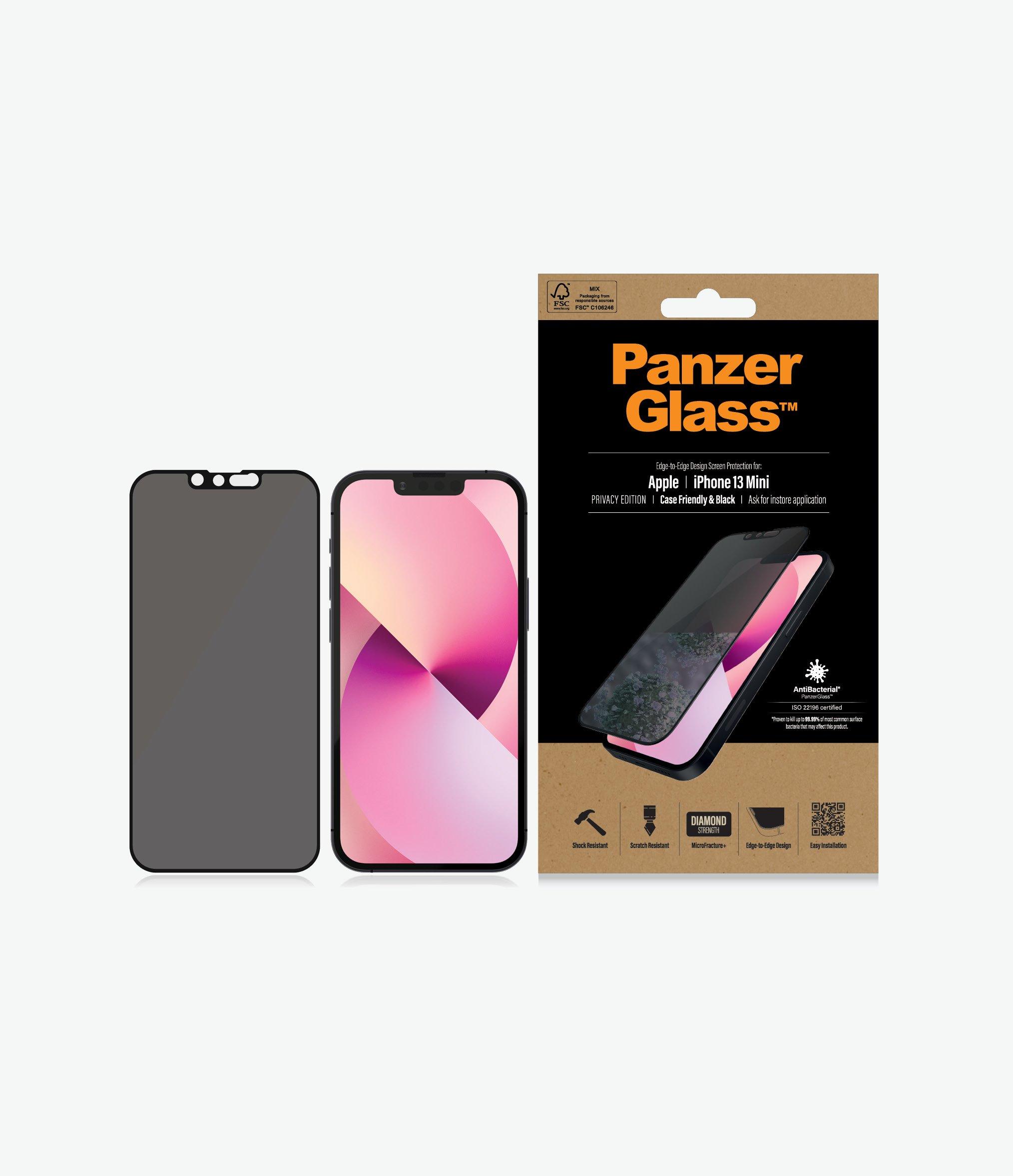 Panzer Glass PanzerGlass™ Privatumo ekrano apsauga Apple iPhone 13 Mini | Nuo krašto iki krašto
