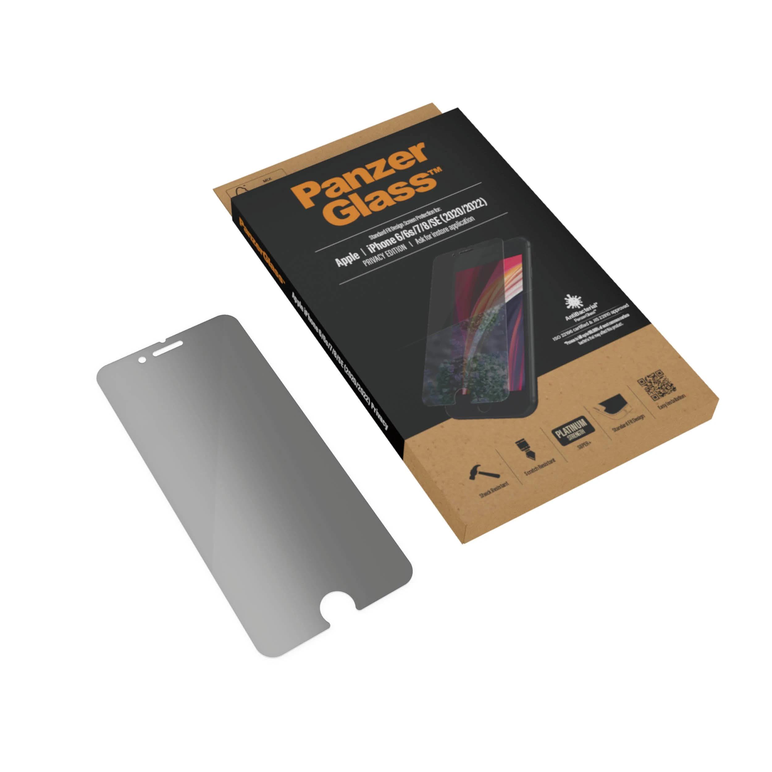 Panzer Glass PanzerGlass | Ekrano apsauga | Iphone | iPhone 6/6s/7/8/SE (2020) | Stiklas | Crystal Clear | Skaidri ekrano apsauga