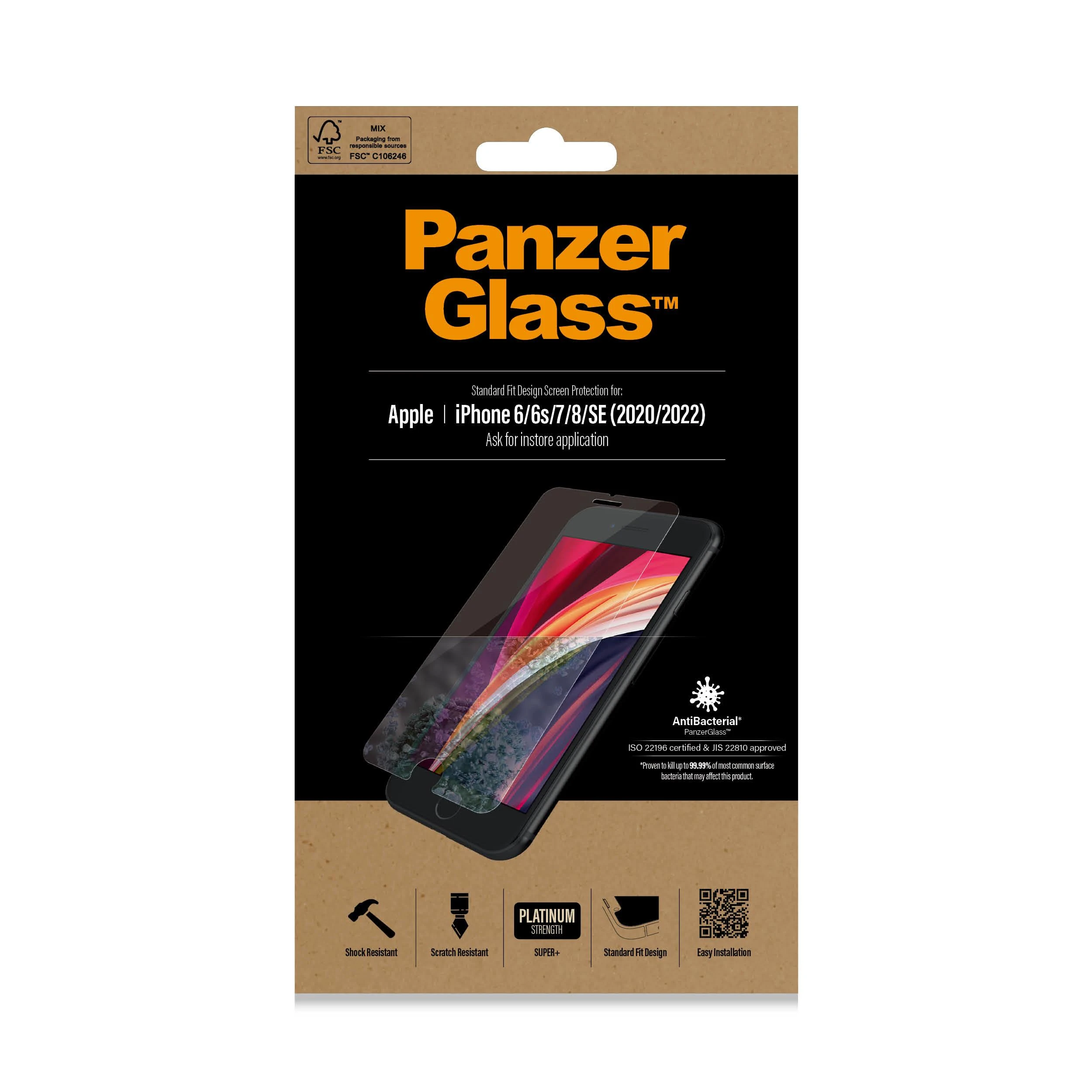 Panzer Glass PanzerGlass 2684 ekrano apsauga Skaidri ekrano apsauga Mobilusis telefonas / išmanusis Apple 1 vnt