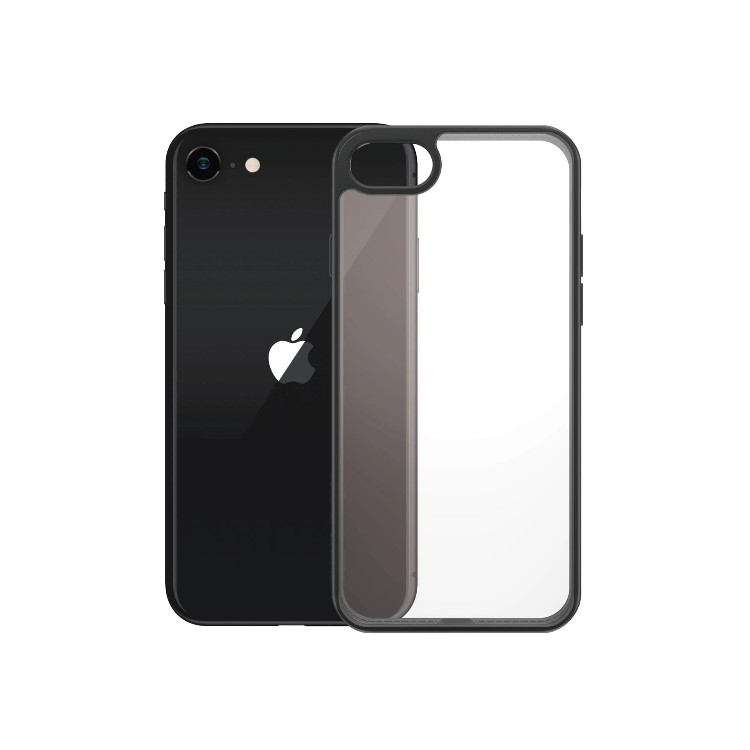 Panzer Glass PanzerGlass | Ekrano apsauga | Iphone | iPhone 7/8/se (2020 m.) | Grūdintas senėjimą stabdantis stiklas | Juodas/Crystal Clear | Skaidri ekrano apsauga