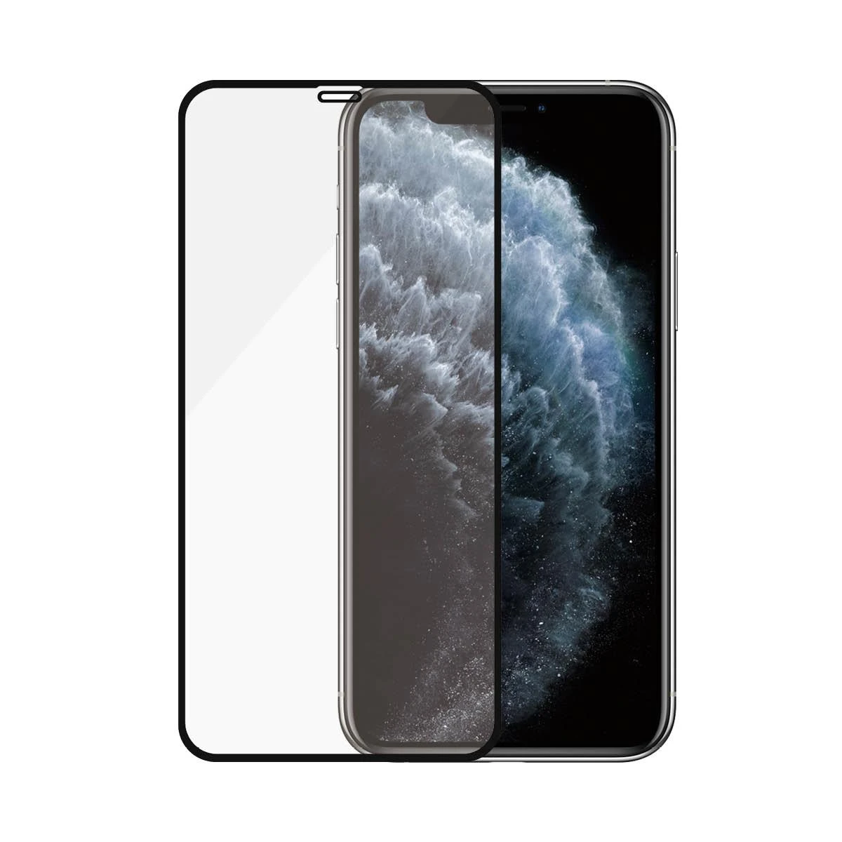 Panzer Glass Ekrano apsauginė plėvelė PREMIUM TEMPERED stiklas 3D pilnas dangtelis skirtas iPhone 11 Pro Casefriendly (Juodas)
