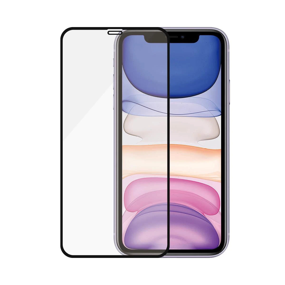 Panzer Glass Ekrano apsauga PREMIUM TEMPERED stiklas 3D ekrano apsauga pilnas dangtelis iPhone 11 Casefriendly (Juodas)