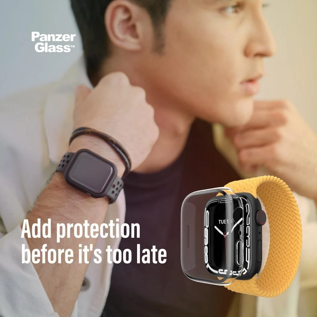 Panzer Glass PanzerGlass Viso korpuso Apple Watch 7 41mm ekrano apsauga, Skaidrus