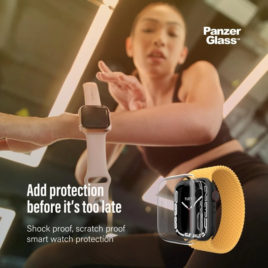 Panzer Glass PanzerGlass Viso korpuso Apple Watch 7 41mm ekrano apsauga, Skaidrus