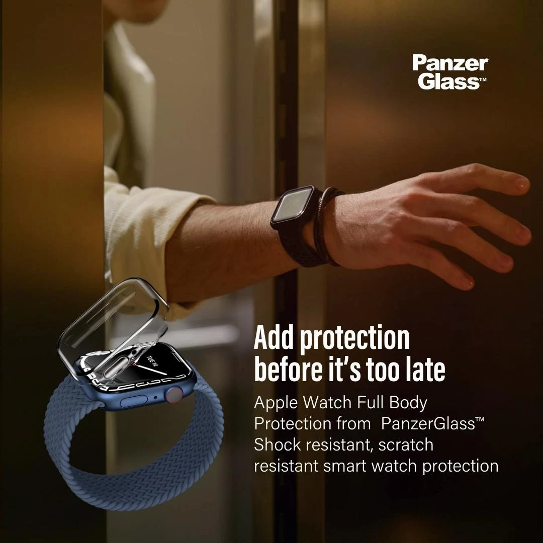 Panzer Glass PanzerGlass Viso korpuso Apple Watch 7 41mm ekrano apsauga, Skaidrus