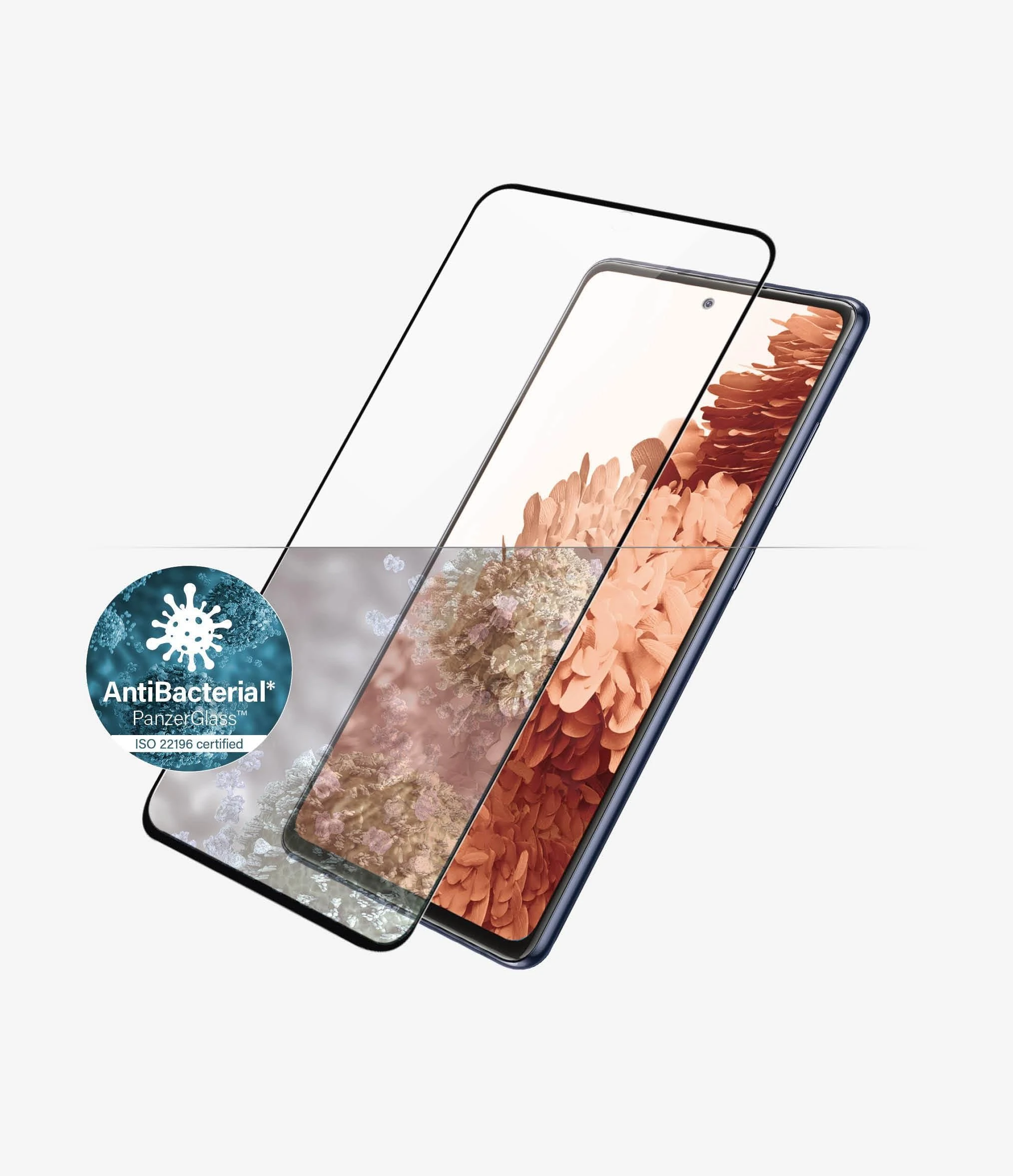 Panzer Glass PanzerGlass | Samsung | Galaxy S21+ serija | Antibakterinis stiklas | Juodas | Patogus dėklui, suderinamas su ekrane esančiu pirštų atspaudų skaitytuvu | Ekrano apsauga nuo pirštų atspaudų