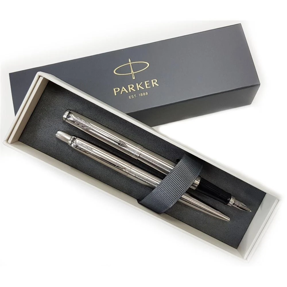 Parker Rinkinys: Plunksnakotis + Tušinukas Jotter Stainless Steel CT - 2093258