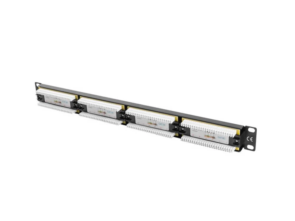 LANBERG PPU5-1024-B Patch Panel 24 port 1U cat. 5e juodas