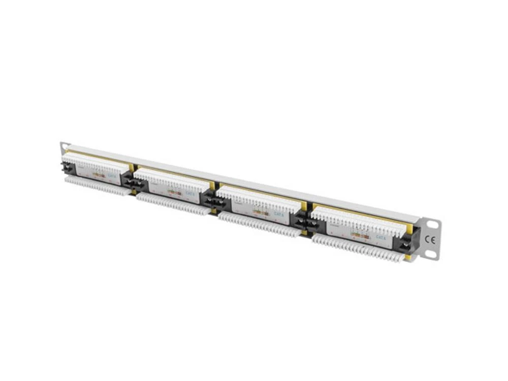 LANBERG PPU6-1024-S Patch Panel 24 prievadas 1U kat. 6 pilkos