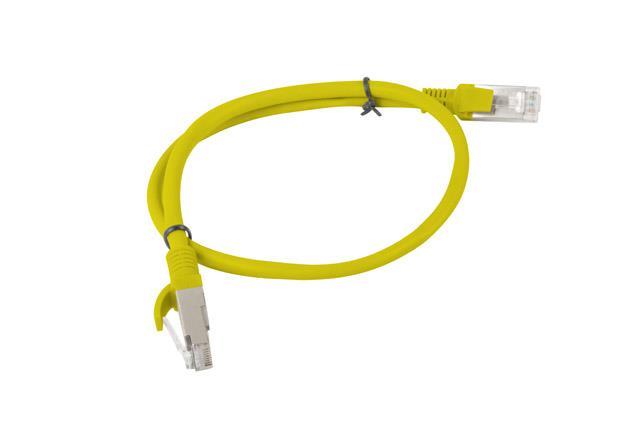 LANBERG PCU6-10CC-0050-Y Patchcord RJ45 kat. 6 UTP 0,5m geltona