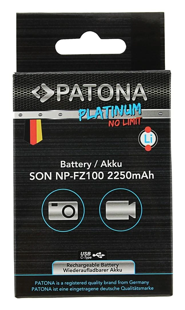 PATONA 1360 fotoaparato / vaizdo kameros baterija Lithium-Ion (Li-Ion) 2250 mAh