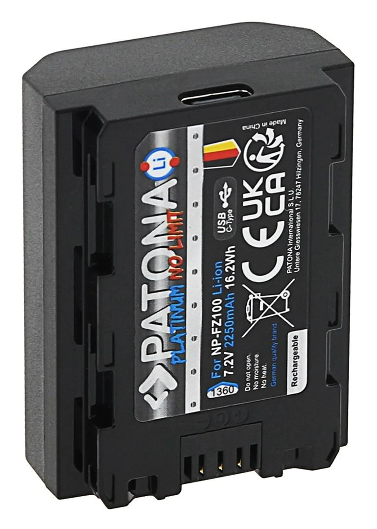 PATONA 1360 fotoaparato / vaizdo kameros baterija Lithium-Ion (Li-Ion) 2250 mAh