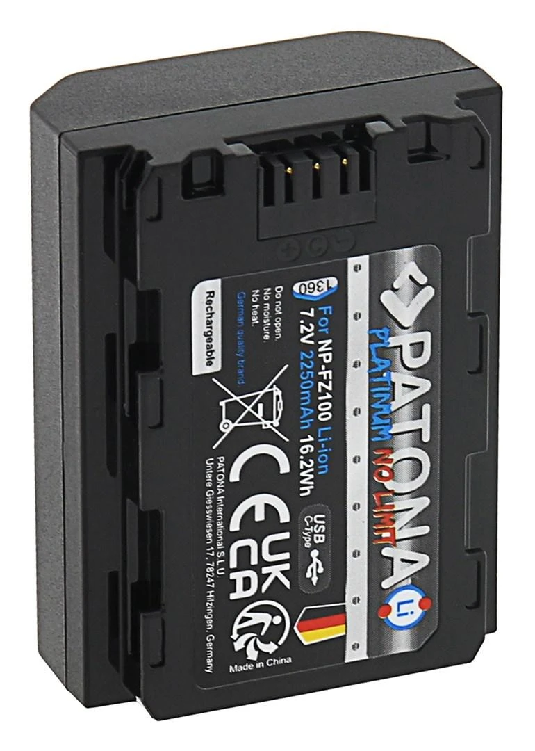 PATONA 1360 fotoaparato / vaizdo kameros baterija Lithium-Ion (Li-Ion) 2250 mAh