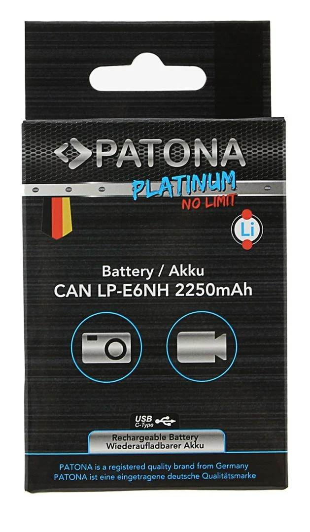PATONA 1361 fotoaparato / vaizdo kameros baterija ličio jonų (Li-Ion) 2250 mAh