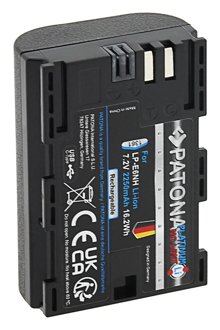 PATONA 1361 fotoaparato / vaizdo kameros baterija ličio jonų (Li-Ion) 2250 mAh