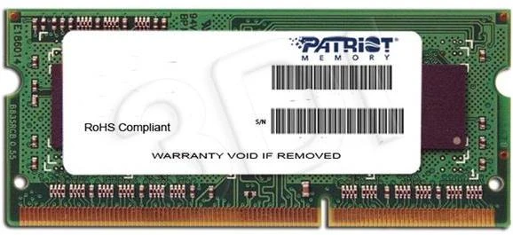 Nešiojamo kompiuterio atmintis PATRIOT SIGNATURE DDR3 8GB CL11 PC3-12800 (1600MHZ) SODIMM