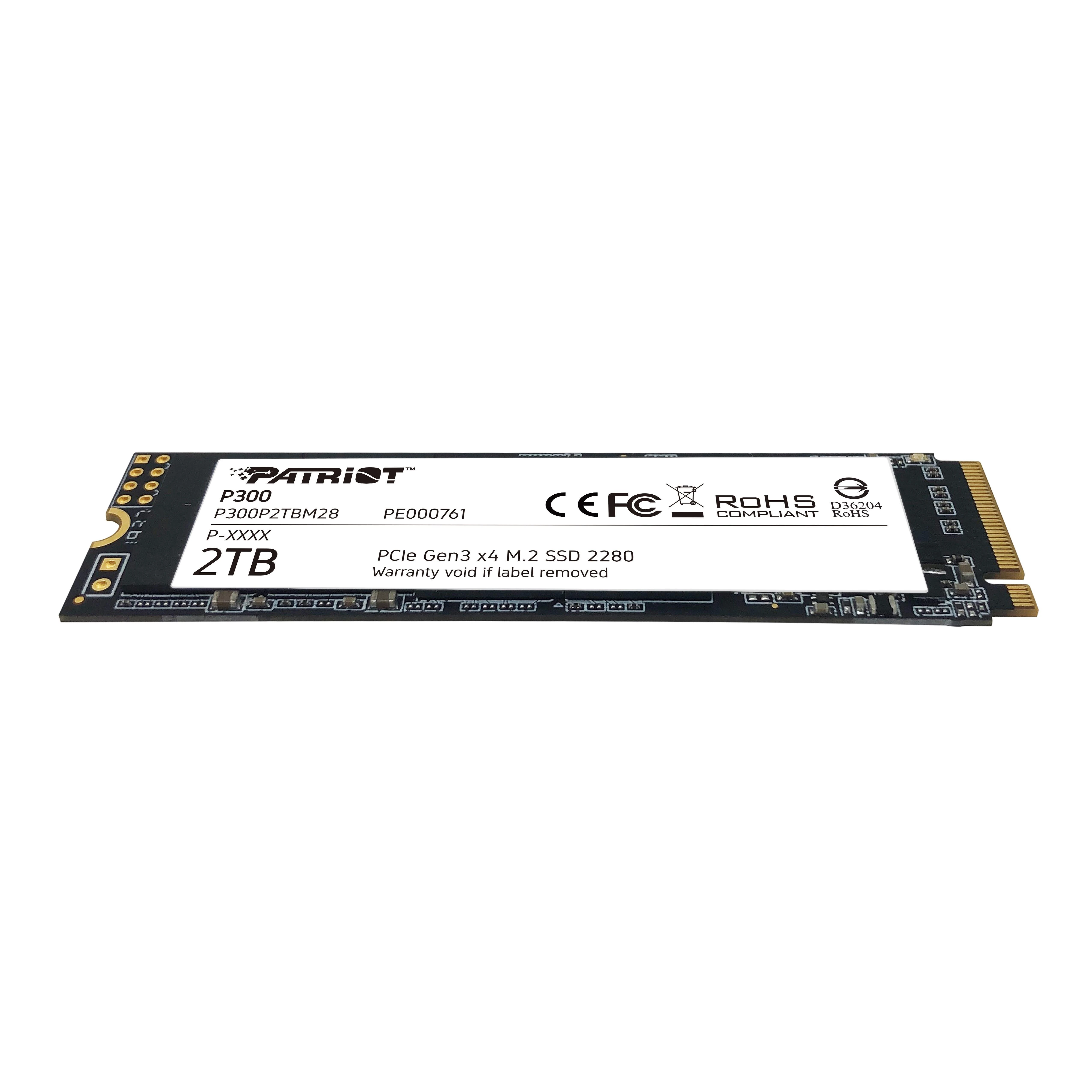 Kietasis vidinis diskas Patriot P300 M.2 PCIe Gen 3 x4 2TB SSD
