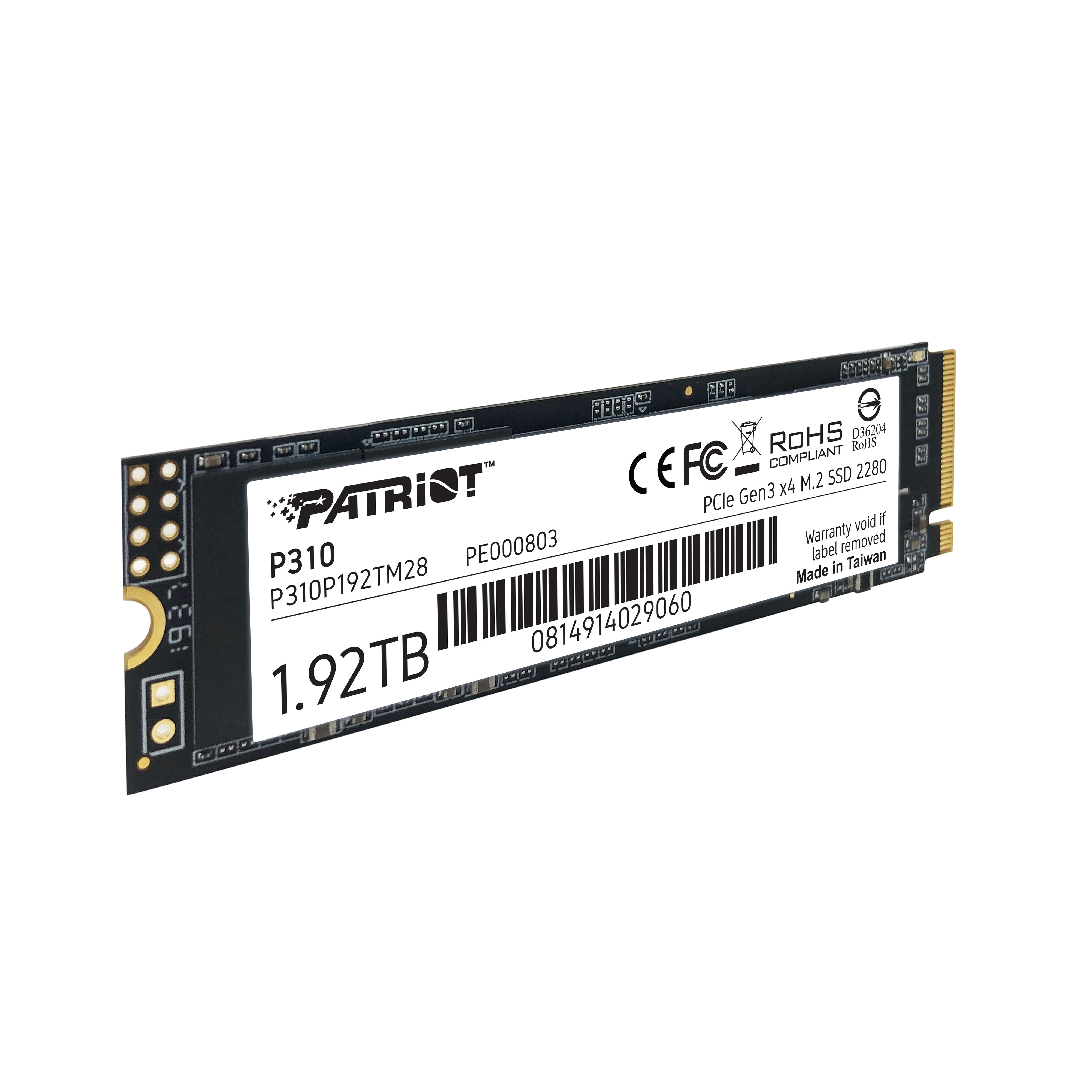 PATRIOT P310 1.92TB M2 2280 PCIe SSD NVME