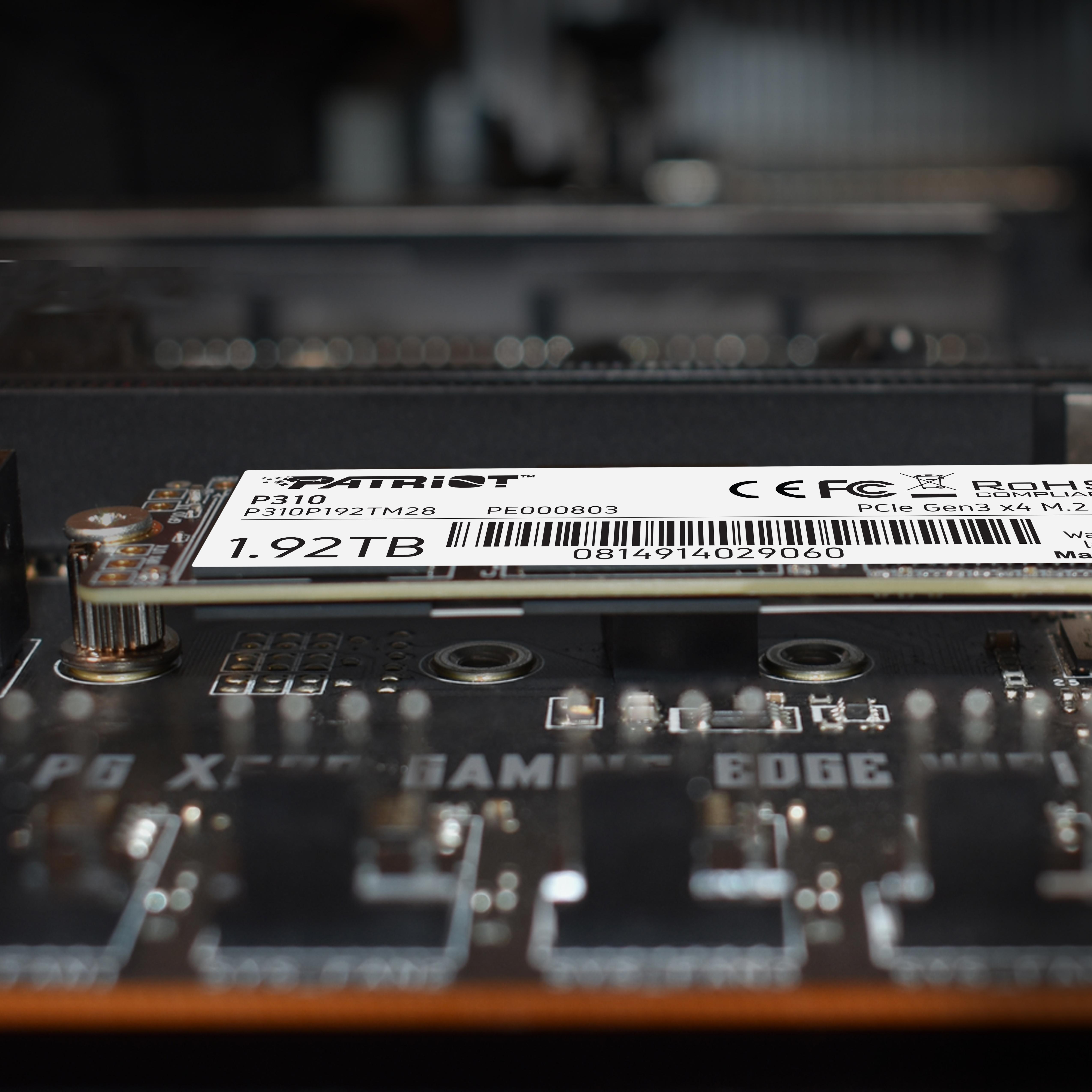 PATRIOT P310 1.92TB M2 2280 PCIe SSD NVME