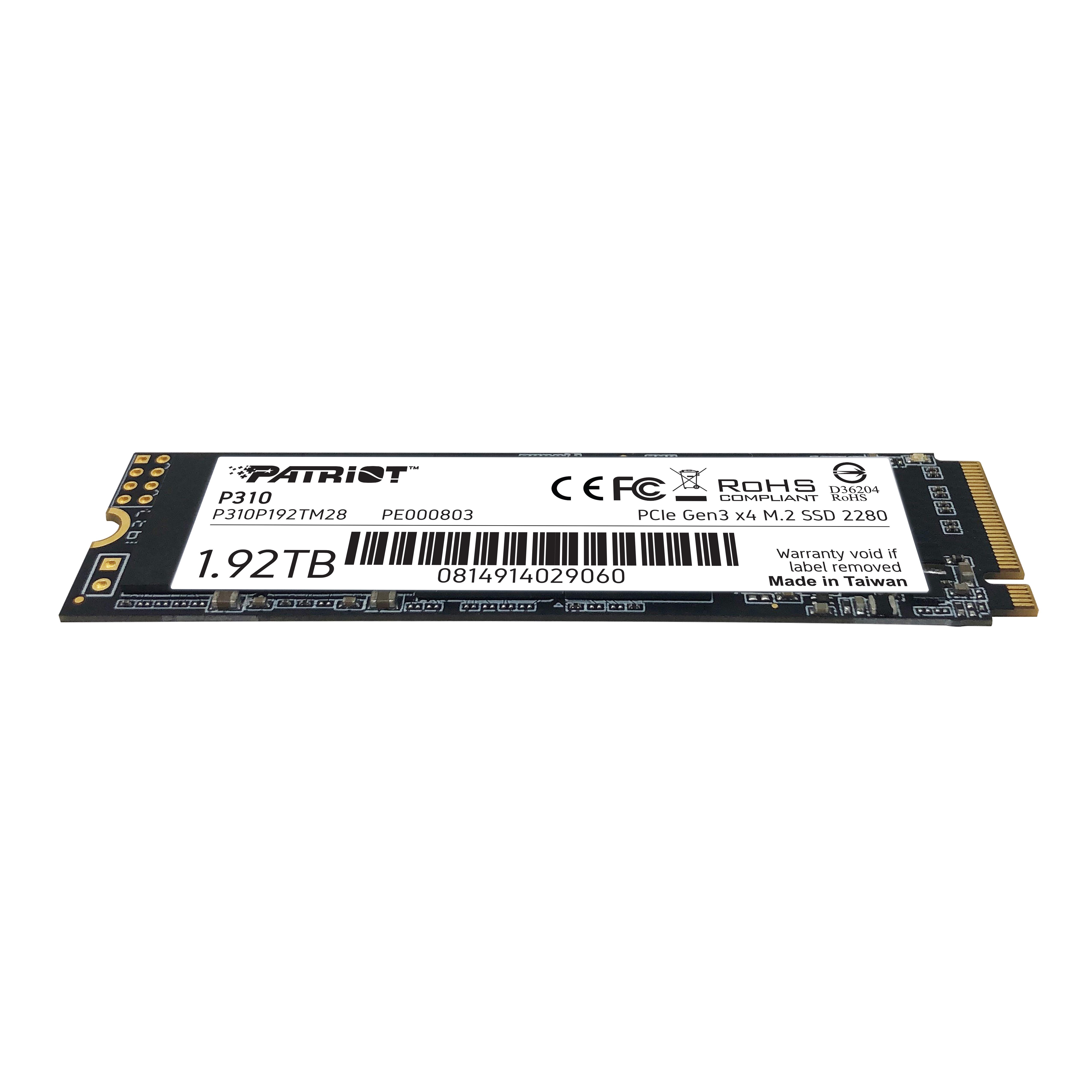PATRIOT P310 1.92TB M2 2280 PCIe SSD NVME