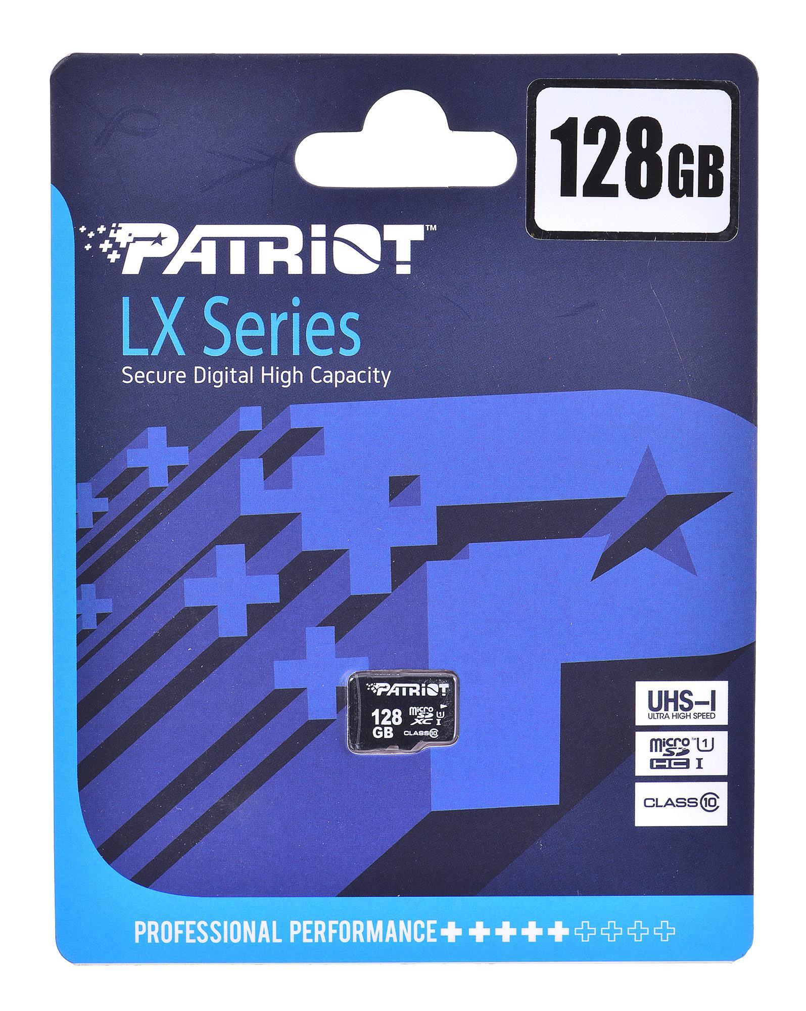 Atminties kortelė Blow Micro SDXC kortelė 128GB + SD adapteris PATRIOT