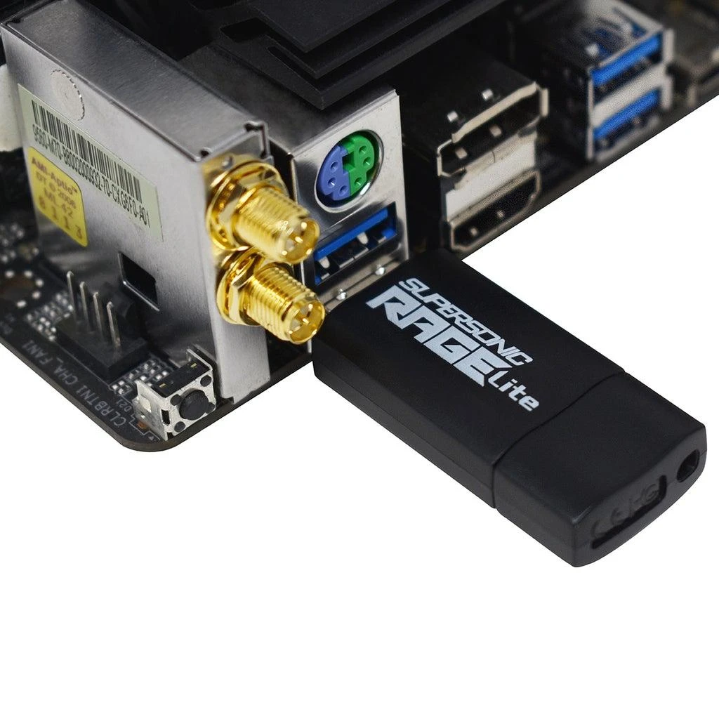 USB Atmintinė - Patriot Supersonic Rage Lite 32 GB 3.2 Gen 1, juoda