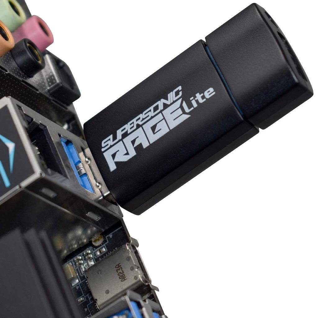 USB Atmintinė - Patriot Supersonic Rage Lite 32 GB 3.2 Gen 1, juoda
