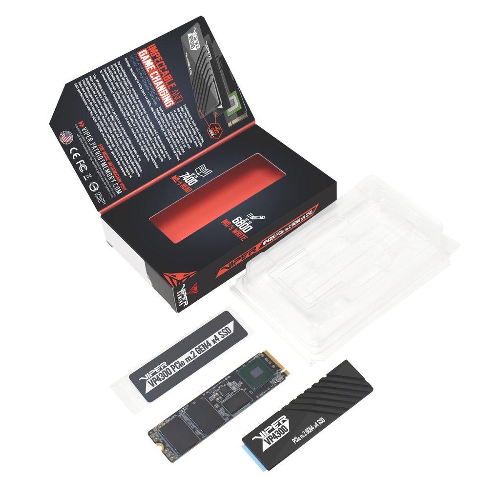 PATRIOT VIPER VP4300 1TB M.2 2280 SSD NVMe PCIe Gen4X4 iki 7400MB/s