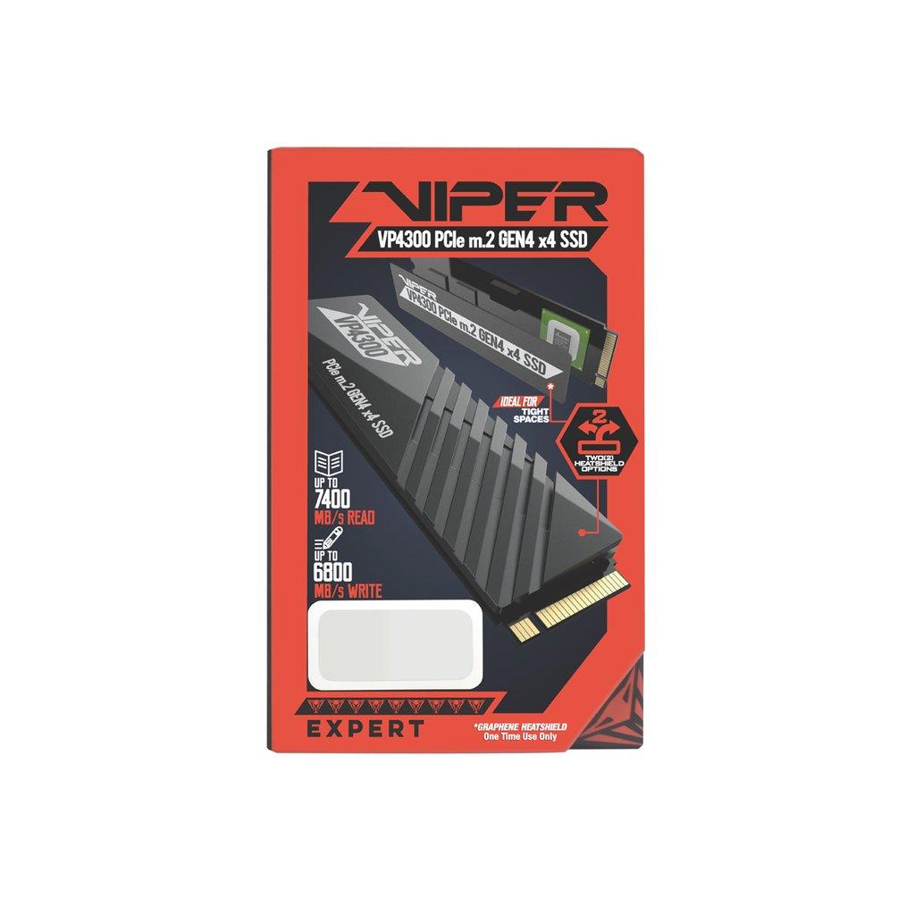 PATRIOT VIPER VP4300 1TB M.2 2280 SSD NVMe PCIe Gen4X4 iki 7400MB/s