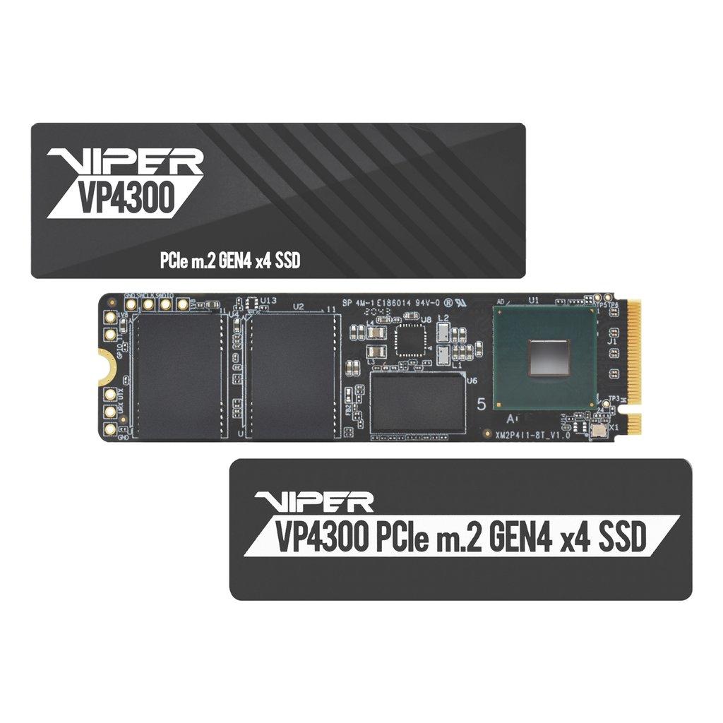 PATRIOT VIPER VP4300 1TB M.2 2280 SSD NVMe PCIe Gen4X4 iki 7400MB/s