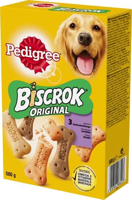 Sausas Šunų Maistas - Pedigree Biscrock Original 500 G