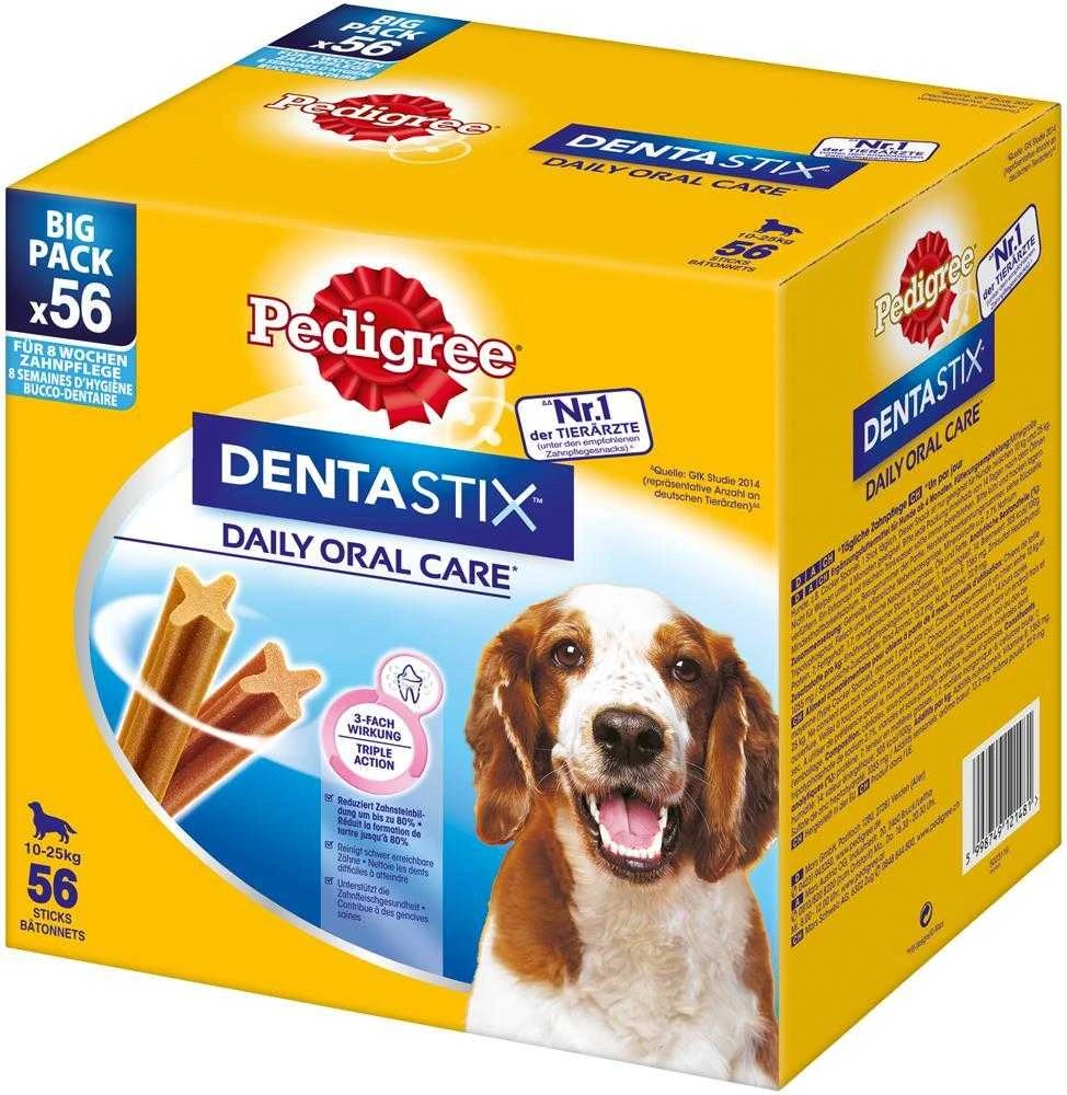 PEDIGREE Dentastix Medium - skanėstas dentystyczny dla psów vidutinio dydžio veislėms - 8x7szt