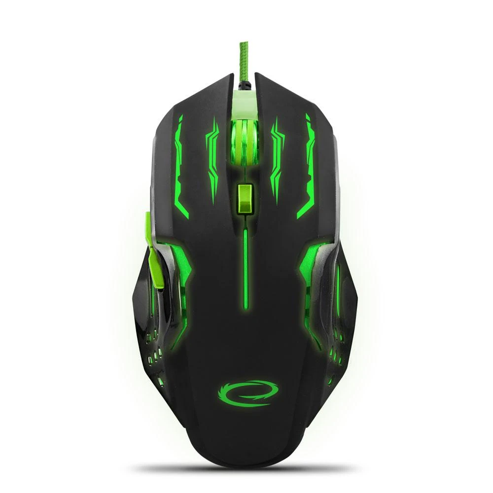 ESPERANZA EGM403G - 5901299925478 ESPERANZA EGM403G MX403 APACHE - su laidu 6D GAMING Optinė pelė USB - Žalias