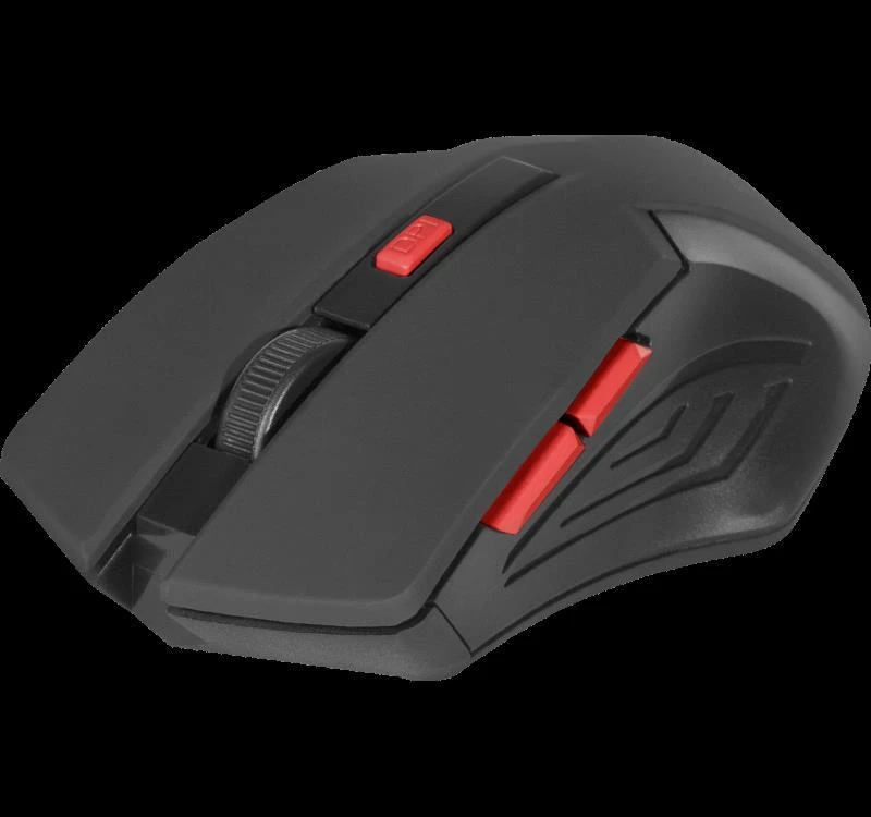Žaidimų Pelė - Defender Accura MM-275 Optinė 1600DPI Juoda/Raudona